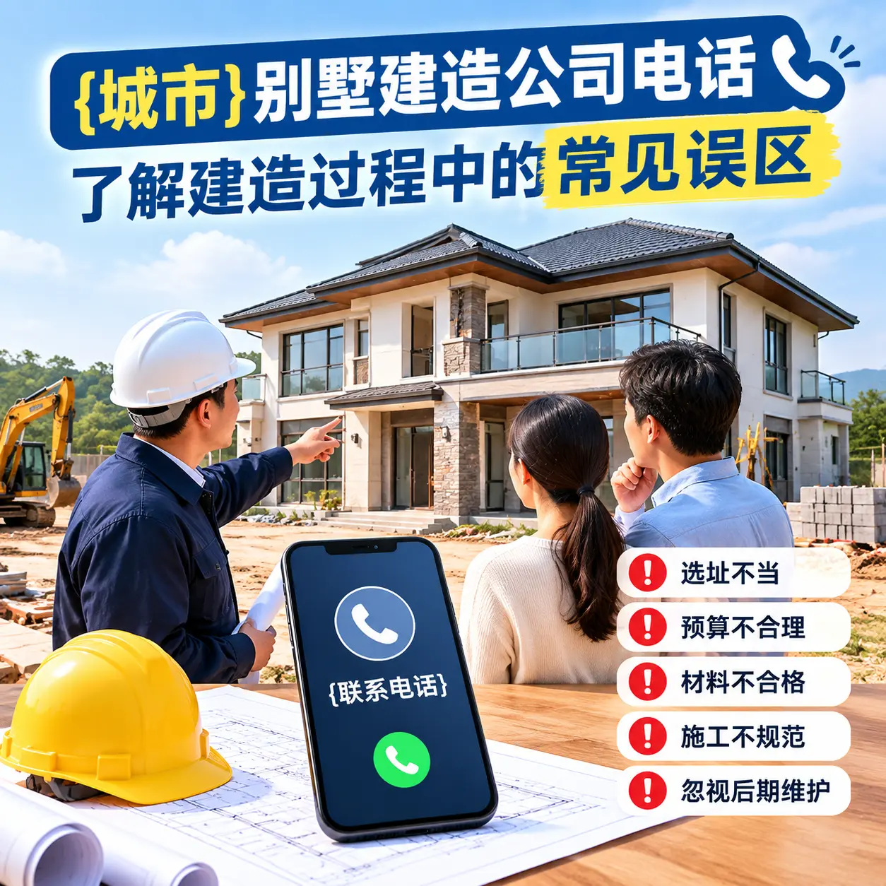乌当别墅建造公司电话，了解建造过程中的常见误区